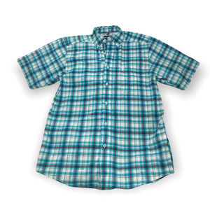 Ariat pro series blue and pink plaid button down